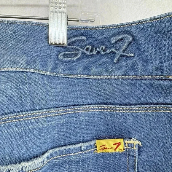 Seven7 Luxe Bootcut Jeans Womens Plus Size 26 Mid Rise Med Wash‎ Blue Denim NWT - Picture 6 of 8